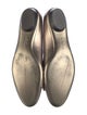 Salvatore Ferragamo Leather Bow Accents Flats