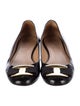 Salvatore Ferragamo Vara Bow Accent Patent Leather Ballet Flats