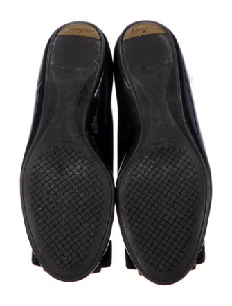 Salvatore Ferragamo Vara Bow Accent Patent Leather Ballet Flats