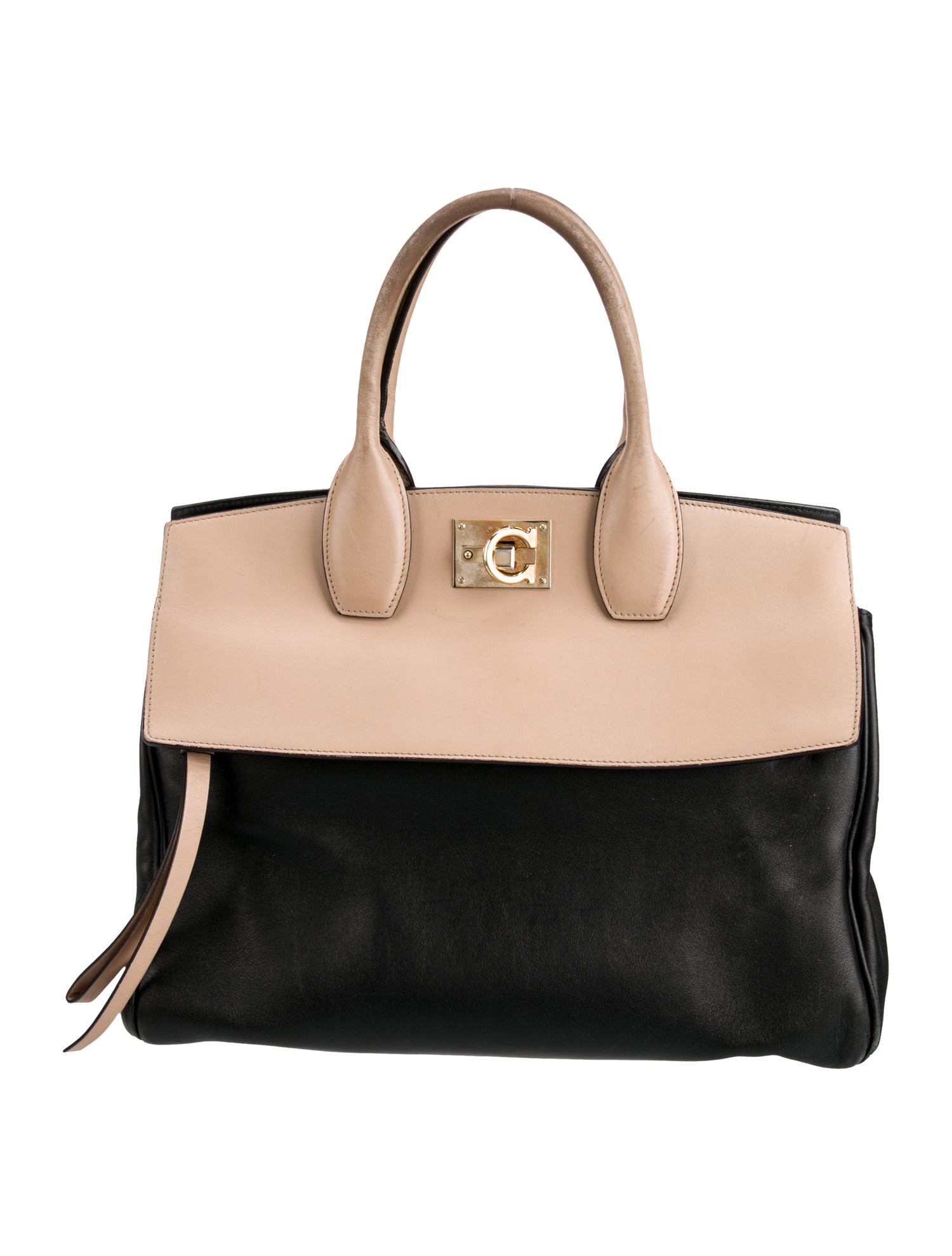 Salvatore Ferragamo Leather Top Handle Bag