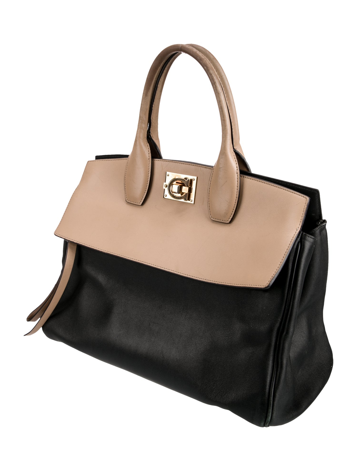 Salvatore Ferragamo Leather Top Handle Bag