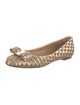 Salvatore Ferragamo Sequins Animal Print Flats