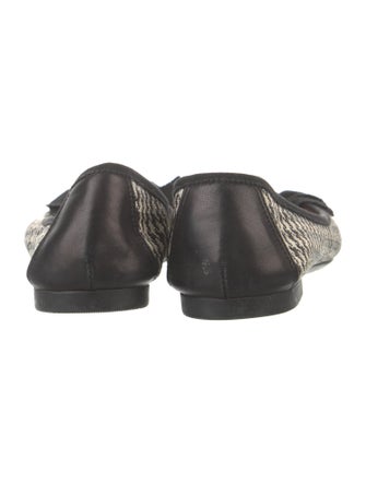 Salvatore Ferragamo Houndstooth Print Ballet Flats