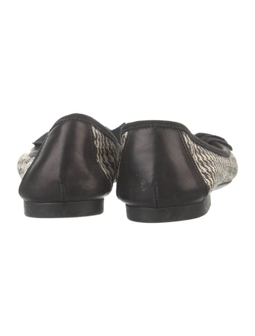 Salvatore Ferragamo Houndstooth Print Ballet Flats