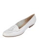 Salvatore Ferragamo Leather Tassel Accents Flats
