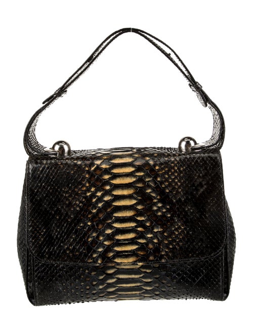 Salvatore Ferragamo Python Top Handle Bag