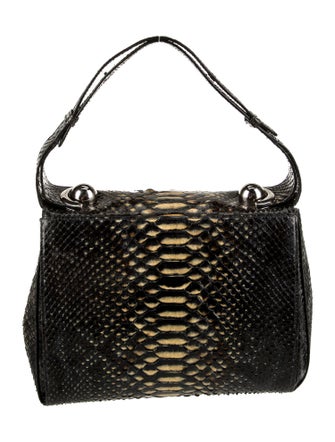 Salvatore Ferragamo Python Top Handle Bag