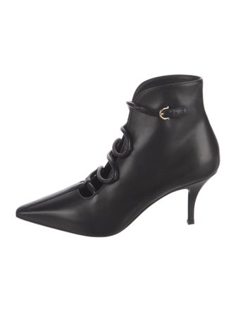Salvatore Ferragamo Leather Lace-Up Boots