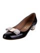 Salvatore Ferragamo Vara Bow Accent Patent Leather Ballet Flats