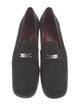Salvatore Ferragamo Suede Leather Trim Embellishment Loafers