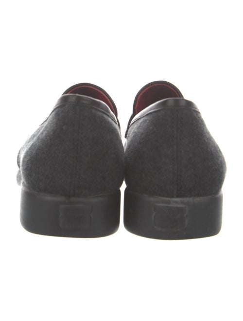 Salvatore Ferragamo Suede Leather Trim Embellishment Loafers