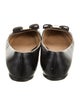 Salvatore Ferragamo Vara Bow Accent Leather Ballet Flats