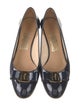 Salvatore Ferragamo Vara Bow Accent Patent Leather Flats