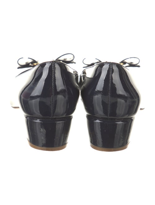 Salvatore Ferragamo Vara Bow Accent Patent Leather Flats