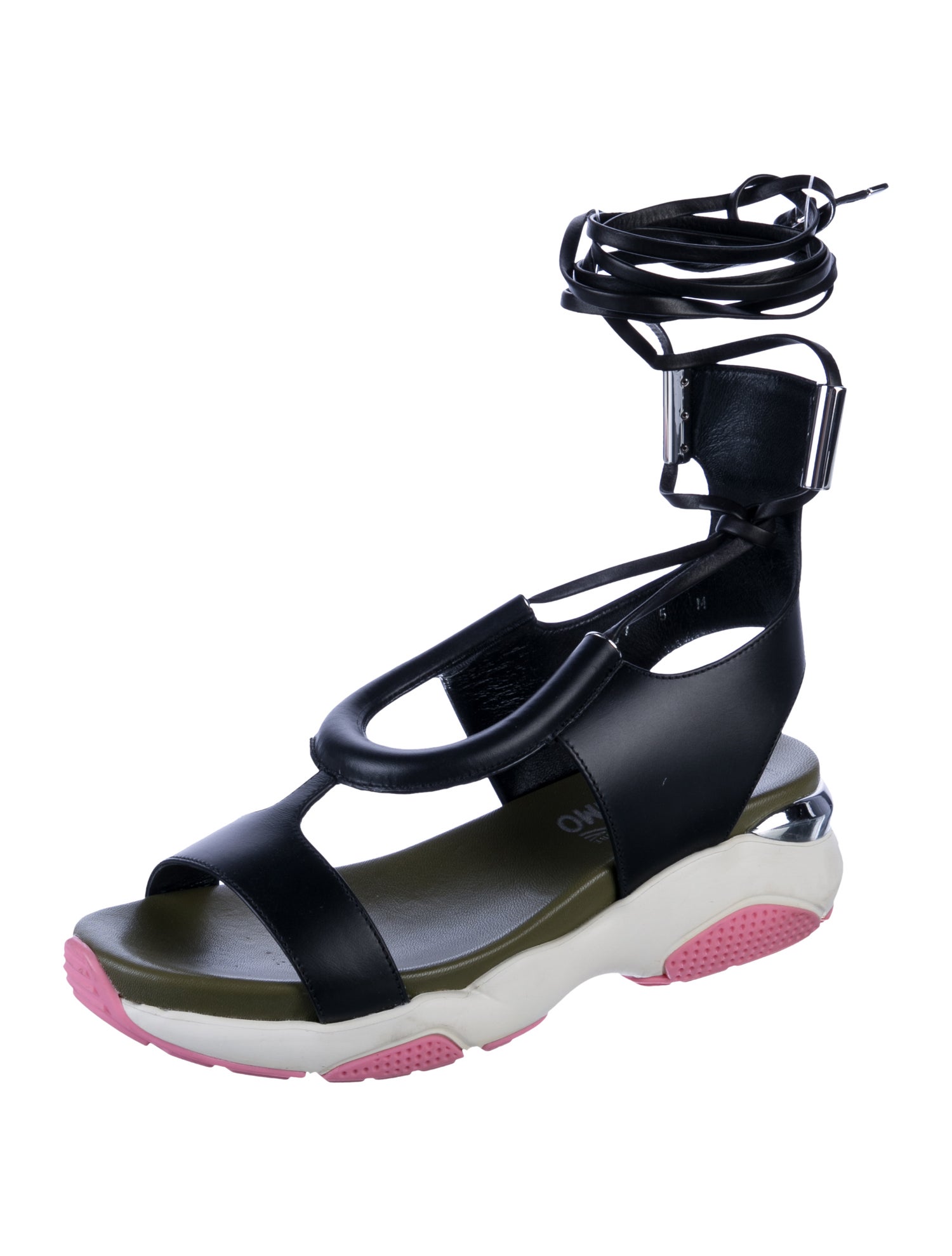 Salvatore Ferragamo Leather Gladiator Sandals