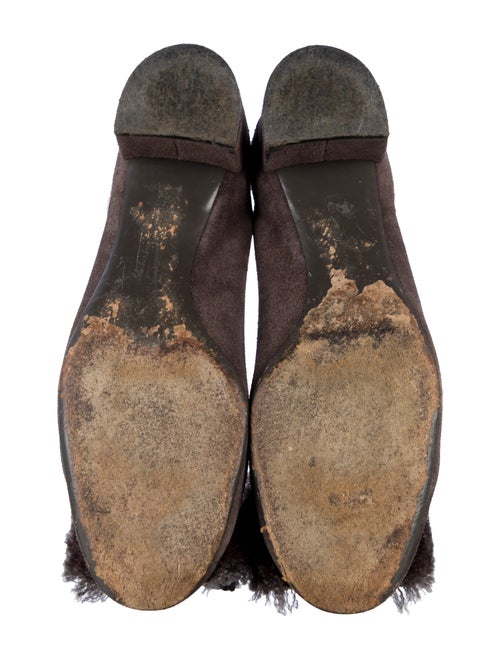 Salvatore Ferragamo Suede Bow Accents Pumps