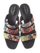 Salvatore Ferragamo Canvas Printed Slides