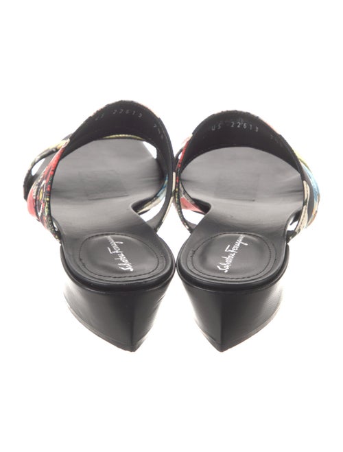 Salvatore Ferragamo Canvas Printed Slides