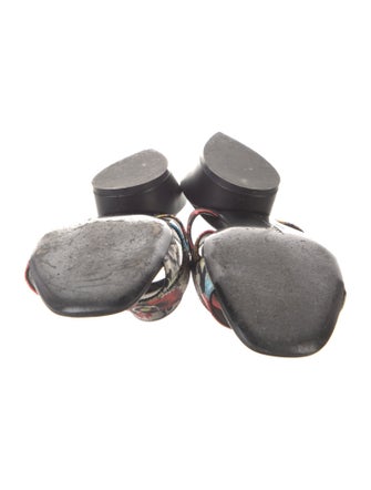 Salvatore Ferragamo Canvas Printed Slides