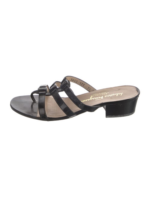 Salvatore Ferragamo Patent Leather Slides