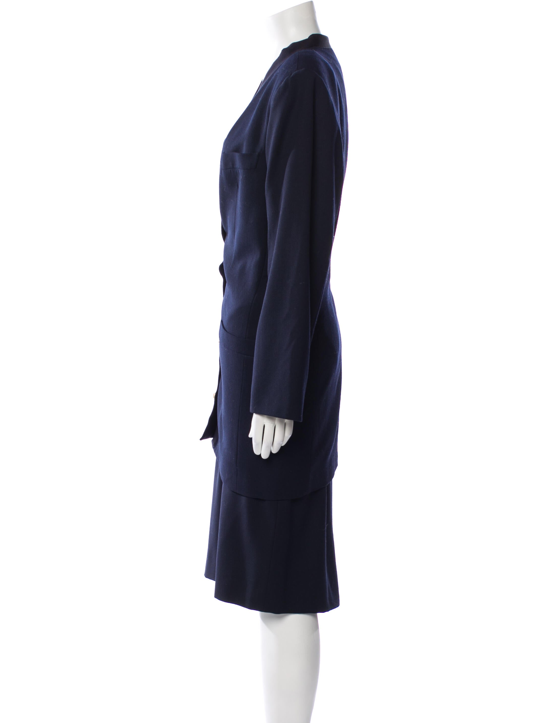 Salvatore Ferragamo Wool Skirt Suit