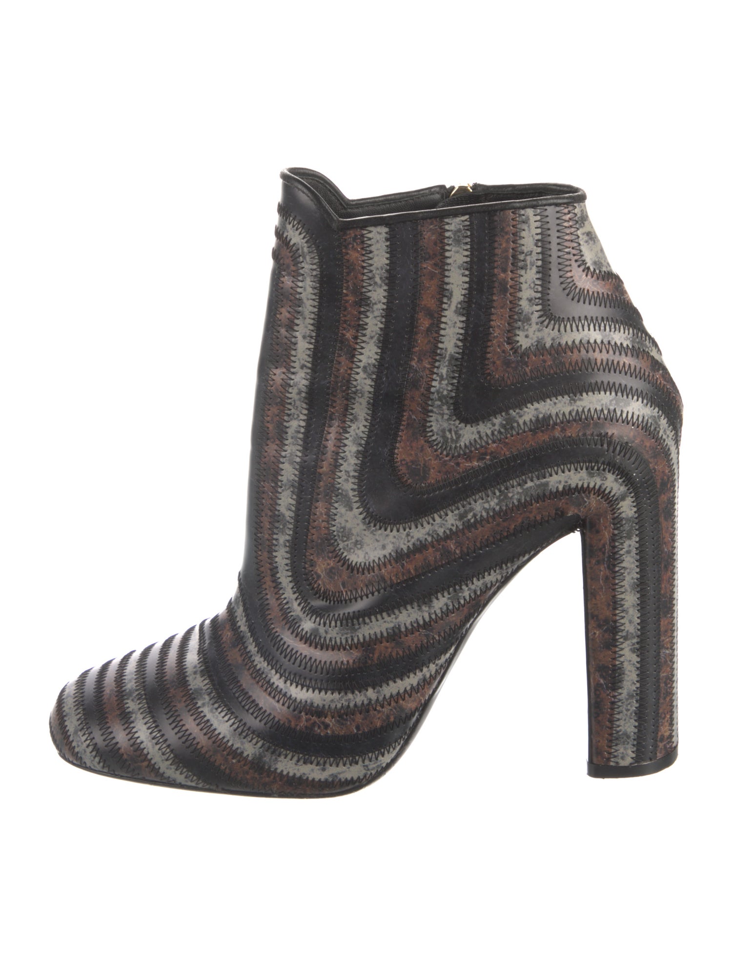Salvatore Ferragamo Leather Printed Boots