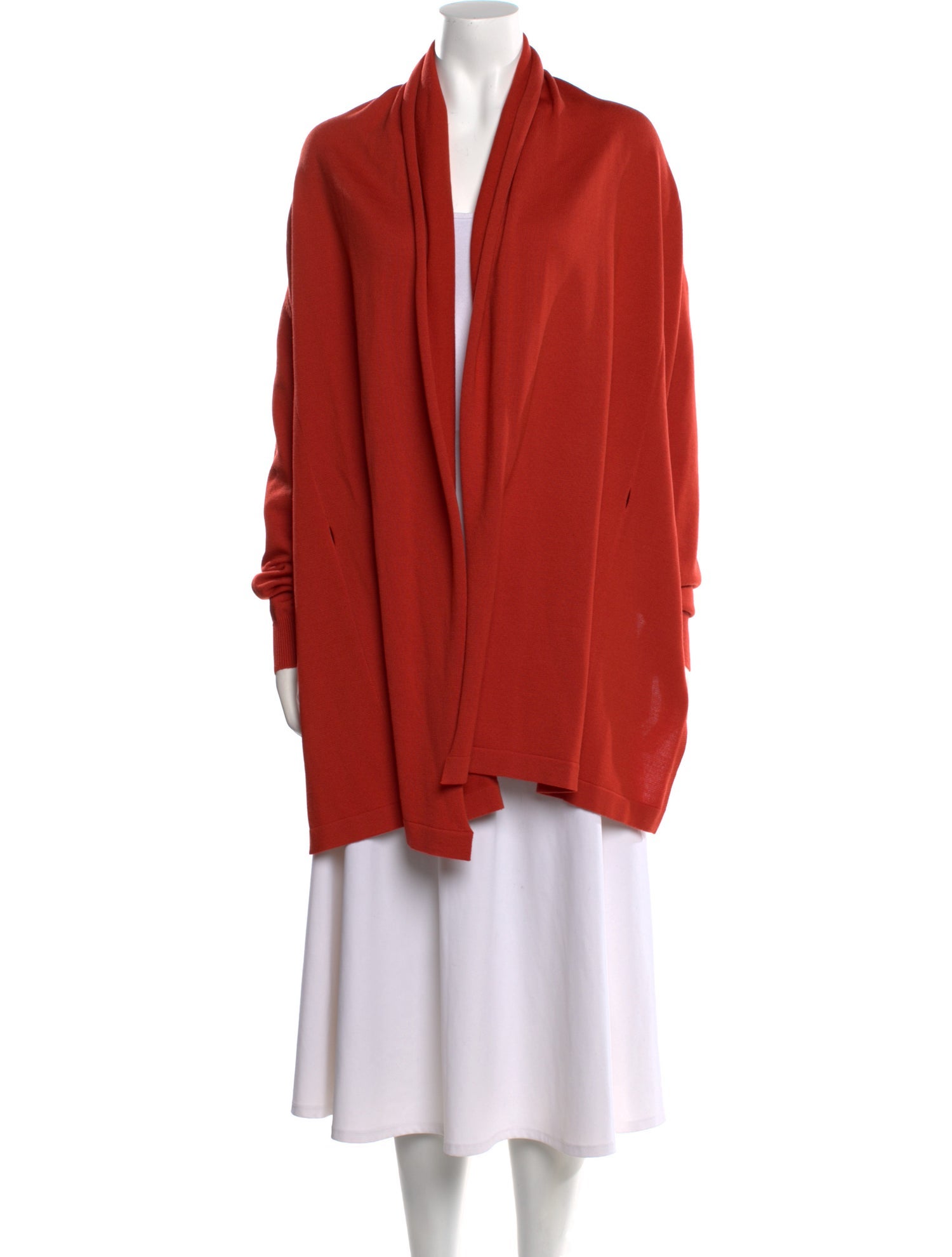 Salvatore Ferragamo Virgin Wool Open Front Sweater