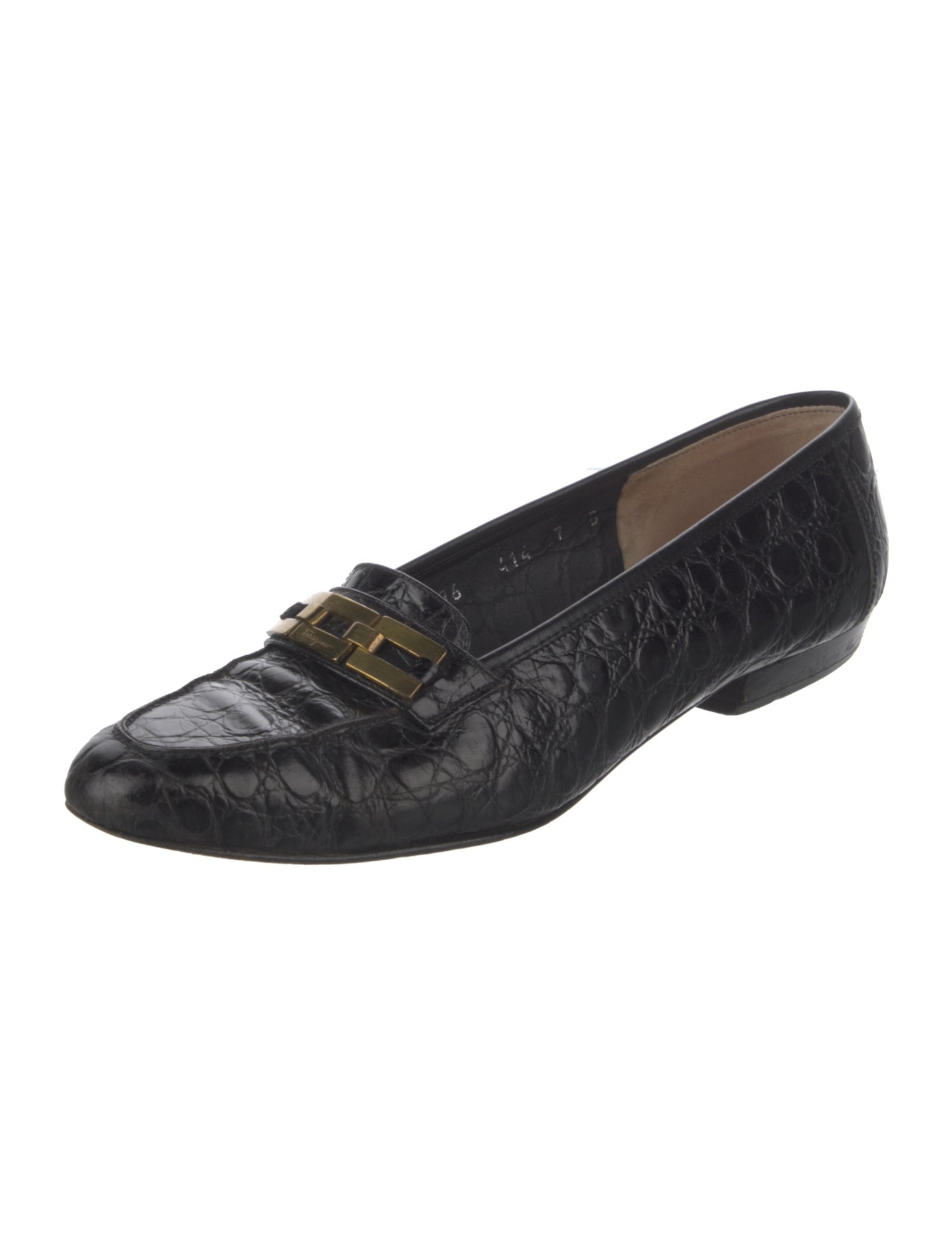 Salvatore Ferragamo Leather Animal Print Loafers