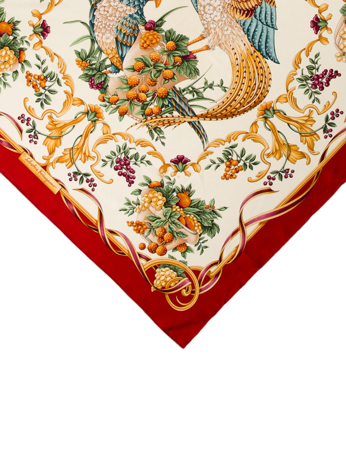 Salvatore Ferragamo Silk Printed Scarf