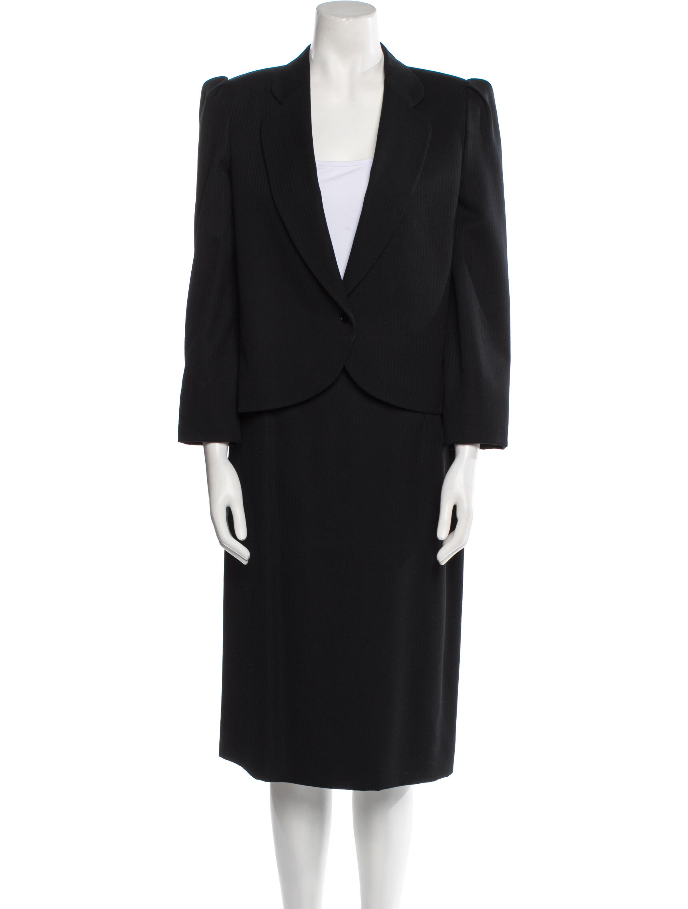 Salvatore Ferragamo Vintage Wool Skirt Suit