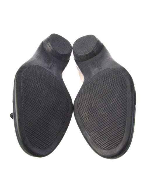 Salvatore Ferragamo Leather Lasercut Accents Ballet Flats