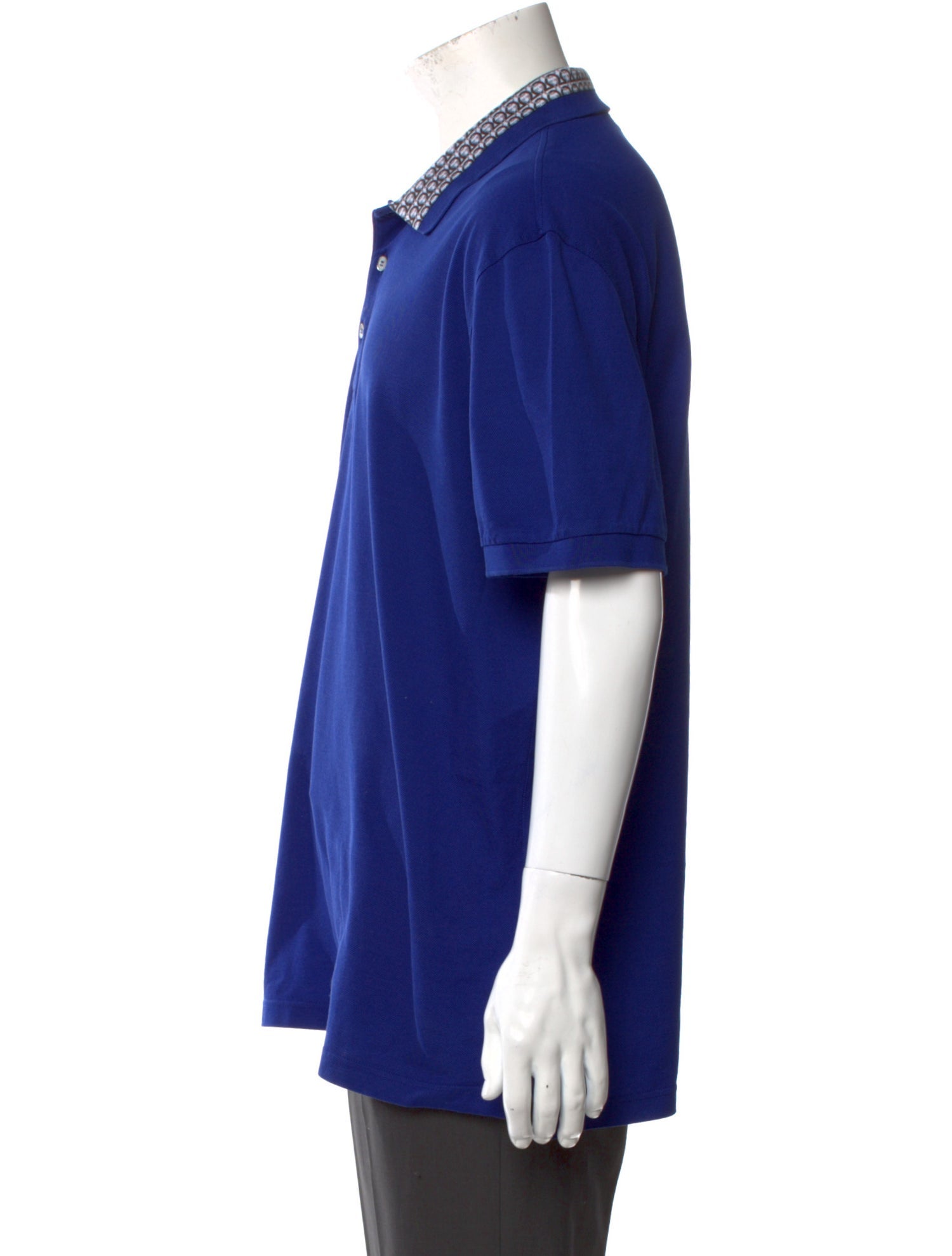 Salvatore Ferragamo Collar Short Sleeve Polo Shirt