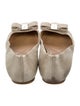 Salvatore Ferragamo Vara Bow Accent Leather Ballet Flats