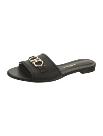 Salvatore Ferragamo Leather Slides