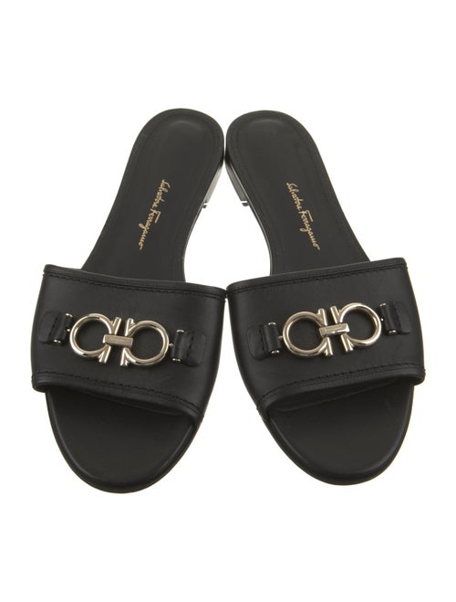 Salvatore Ferragamo Leather Slides