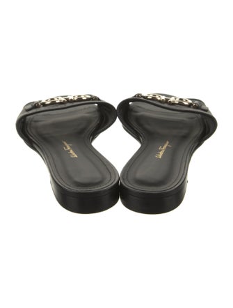Salvatore Ferragamo Leather Slides