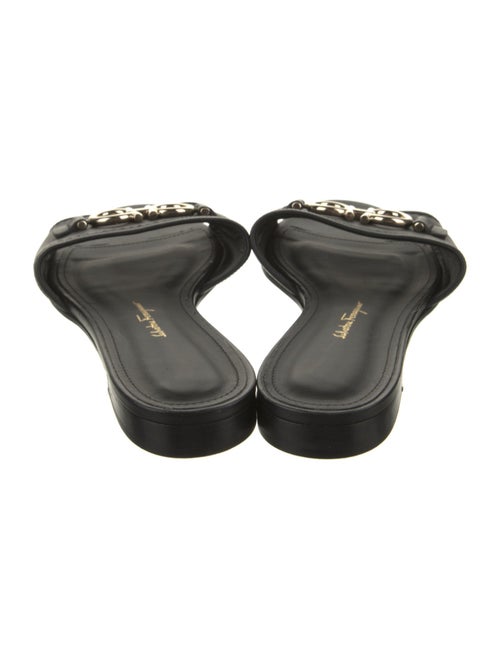 Salvatore Ferragamo Leather Slides
