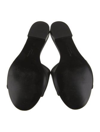 Salvatore Ferragamo Leather Slides
