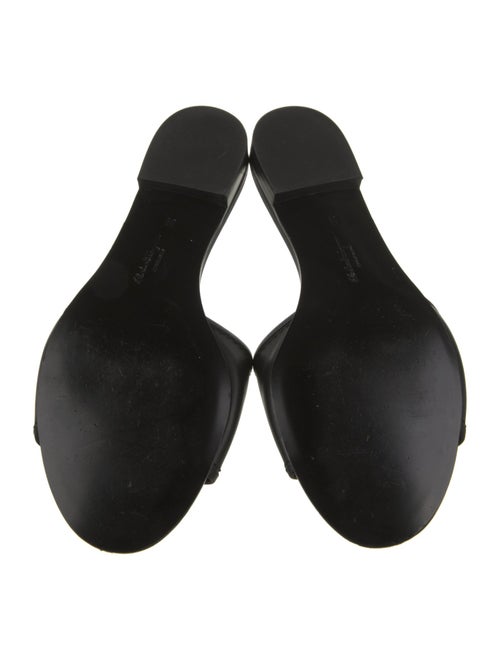 Salvatore Ferragamo Leather Slides