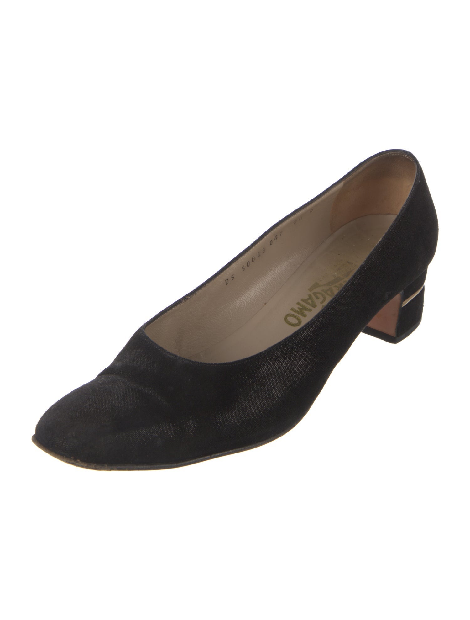 Salvatore Ferragamo Horsebit Accent Suede Flats