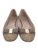 Salvatore Ferragamo Vara Bow Accent Leather Ballet Flats