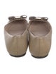 Salvatore Ferragamo Vara Bow Accent Leather Ballet Flats