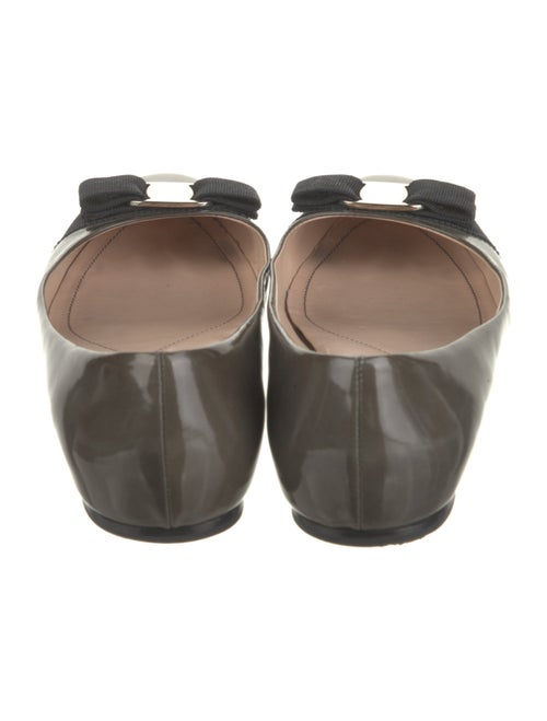 Salvatore Ferragamo Vara Bow Accent Patent Leather Ballet Flats