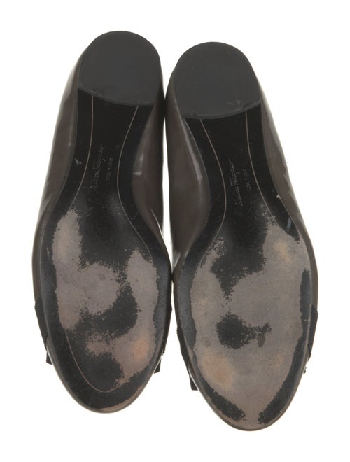 Salvatore Ferragamo Vara Bow Accent Patent Leather Ballet Flats