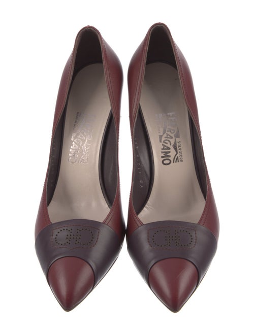Salvatore Ferragamo Gancini Logo Leather Pumps