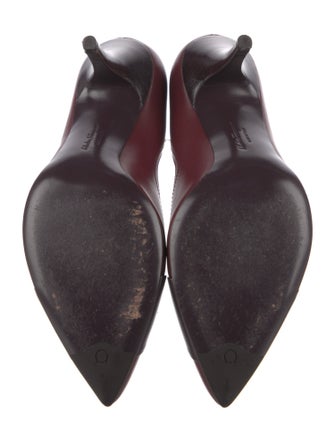 Salvatore Ferragamo Gancini Logo Leather Pumps