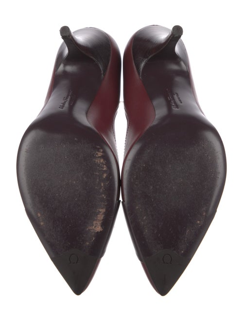 Salvatore Ferragamo Gancini Logo Leather Pumps