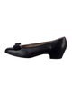 Salvatore Ferragamo Vara Bow Accent Leather Flats