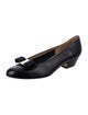 Salvatore Ferragamo Vara Bow Accent Leather Flats