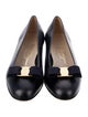 Salvatore Ferragamo Vara Bow Accent Leather Flats